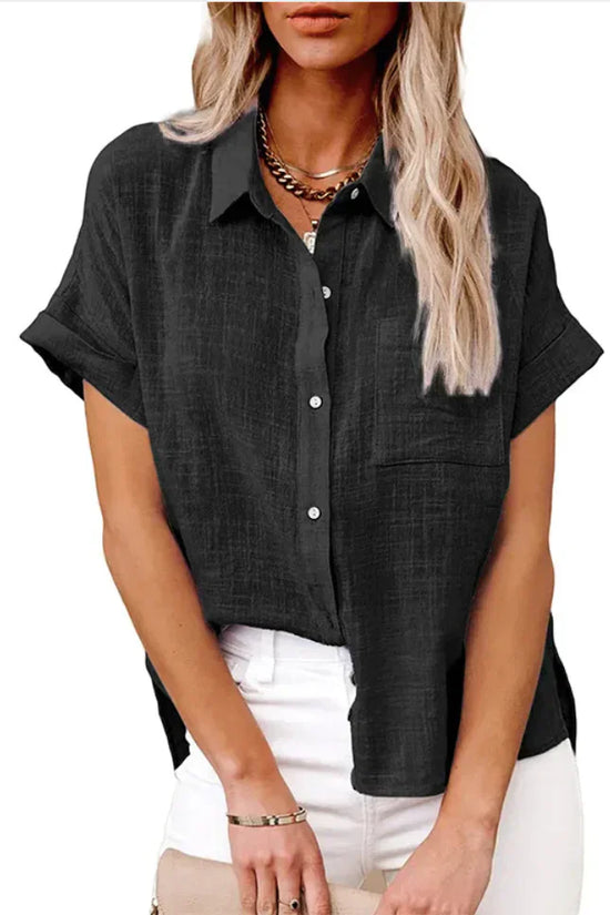 Blusa de Mezcla Natural Versátil