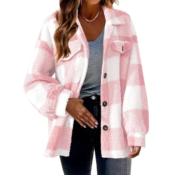 Chaqueta de Lana a Cuadros Chic Comfort