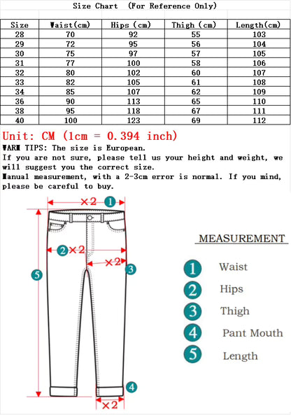 Pantalones vaqueros rectos ajustados y elásticos suaves y transpirables para hombre