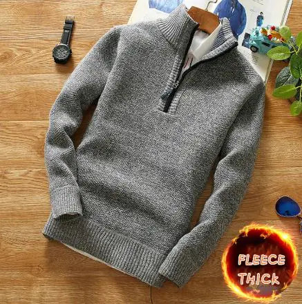 Suéteres de Punto con Forro Polar para Hombres