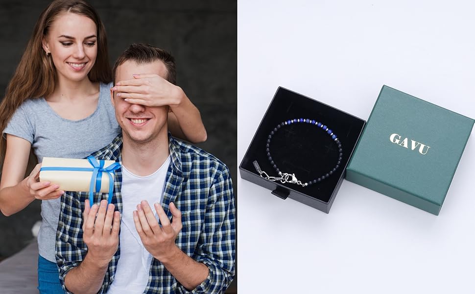 Pulsera GAVU Mate de Ónice y Turquesa Africana