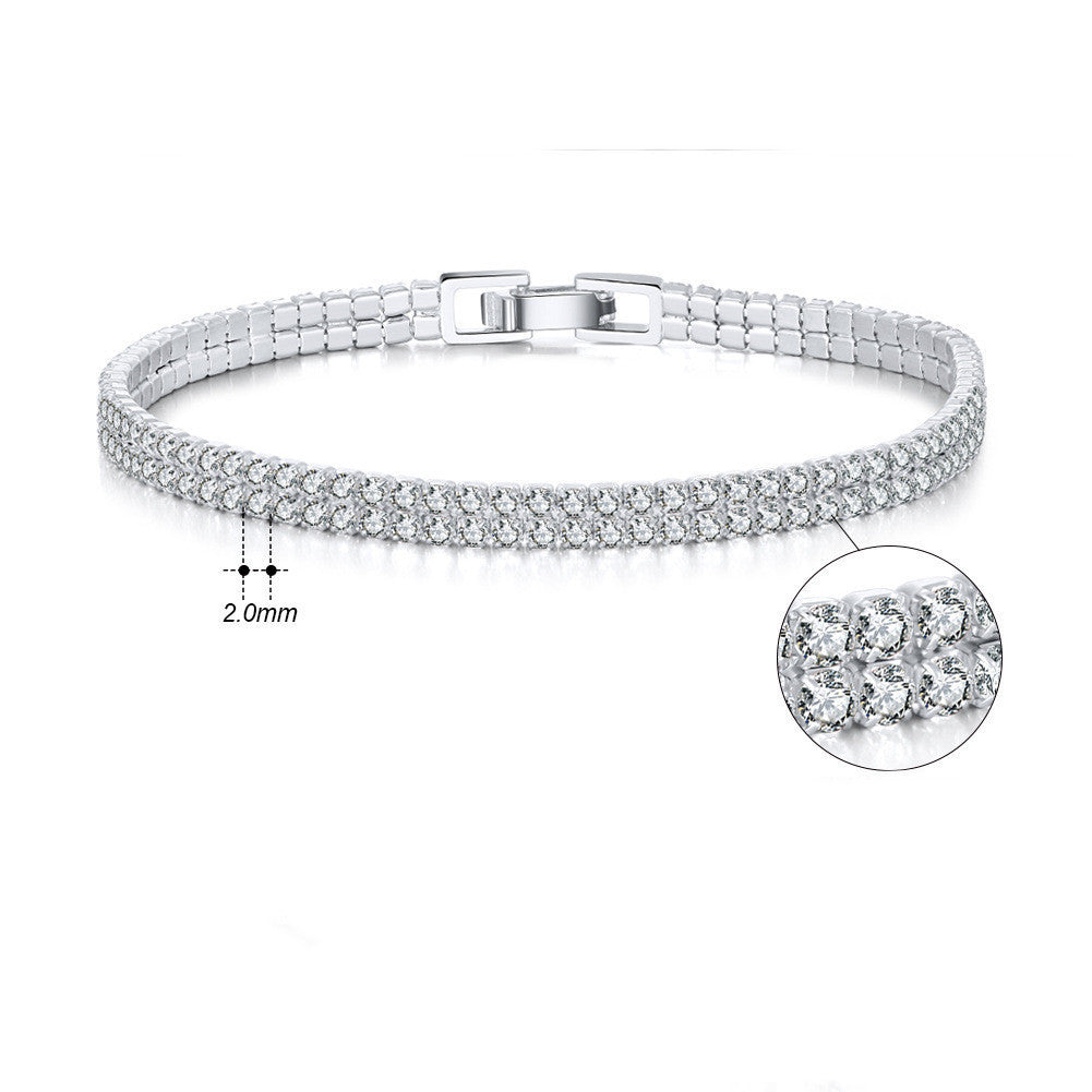 Pulsera de Plata Esterlina para el Temperamento de Moda Femenina