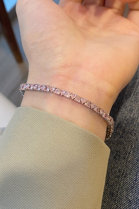 Pulsera de Hip Hop de Plata de Ley S925 con Circonita