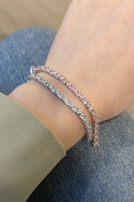 Pulsera de Hip Hop de Plata de Ley S925 con Circonita