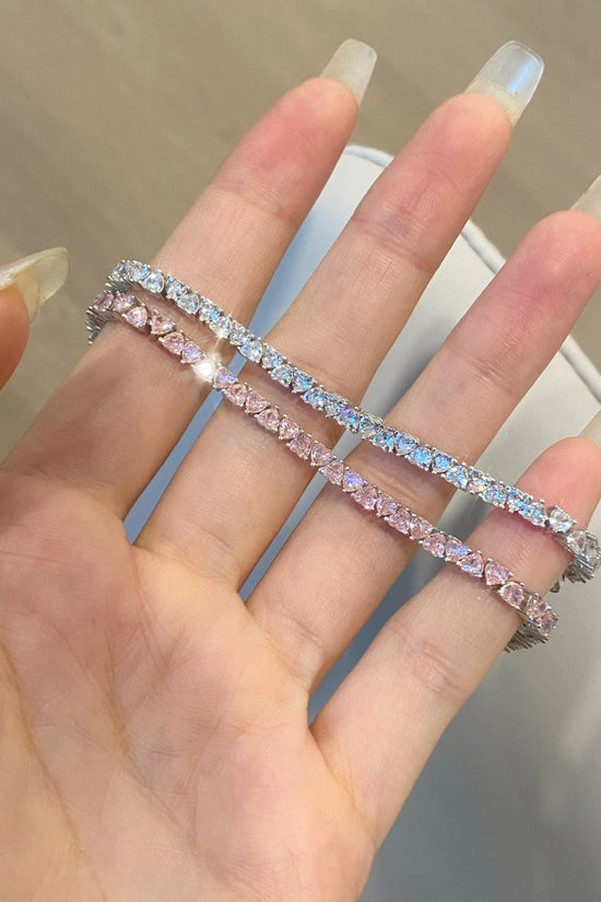 Pulsera de Hip Hop de Plata de Ley S925 con Circonita