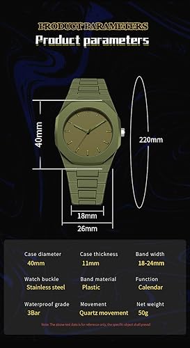Reloj de Cuarzo Impermeable para Hombre