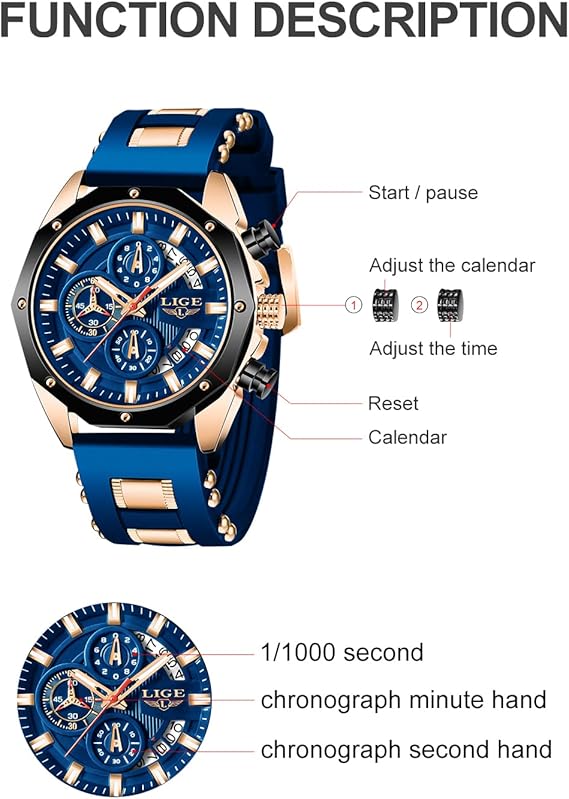 Reloj de Silicona para Hombres