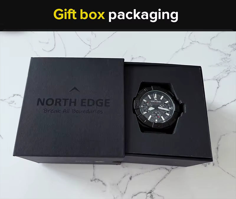 NORTH EDGE BLAZE - Reloj de cuarzo para hombre, con energía solar