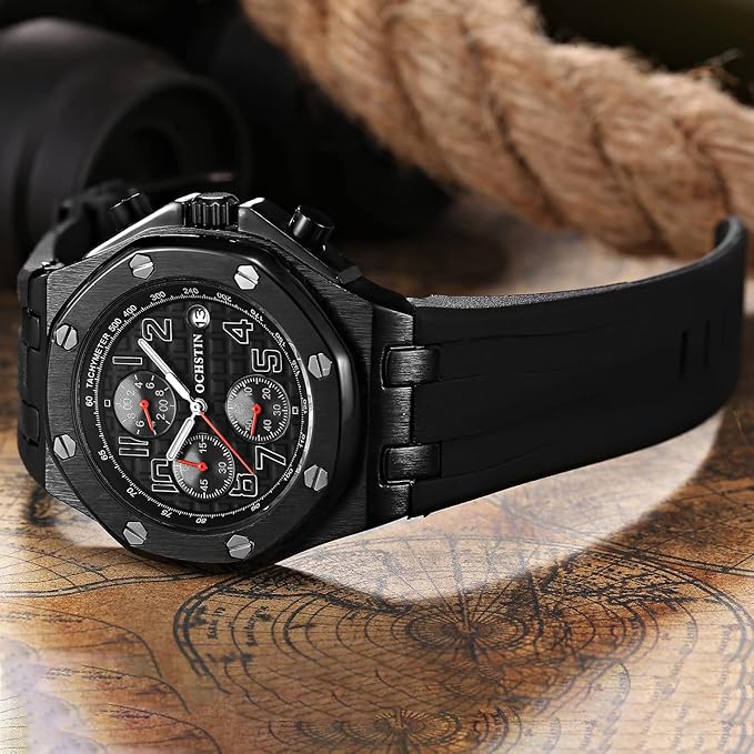 Reloj Cronógrafo Deportivo Impermeable con Calendario