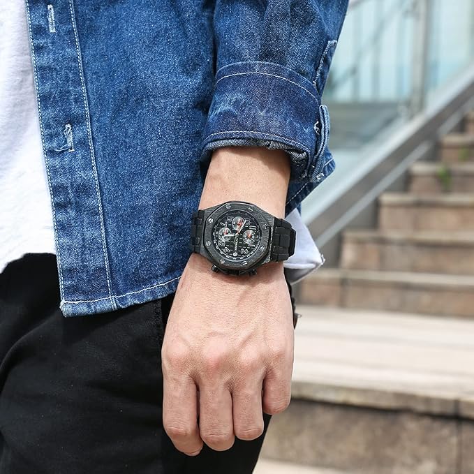 Reloj Cronógrafo Deportivo Impermeable con Calendario