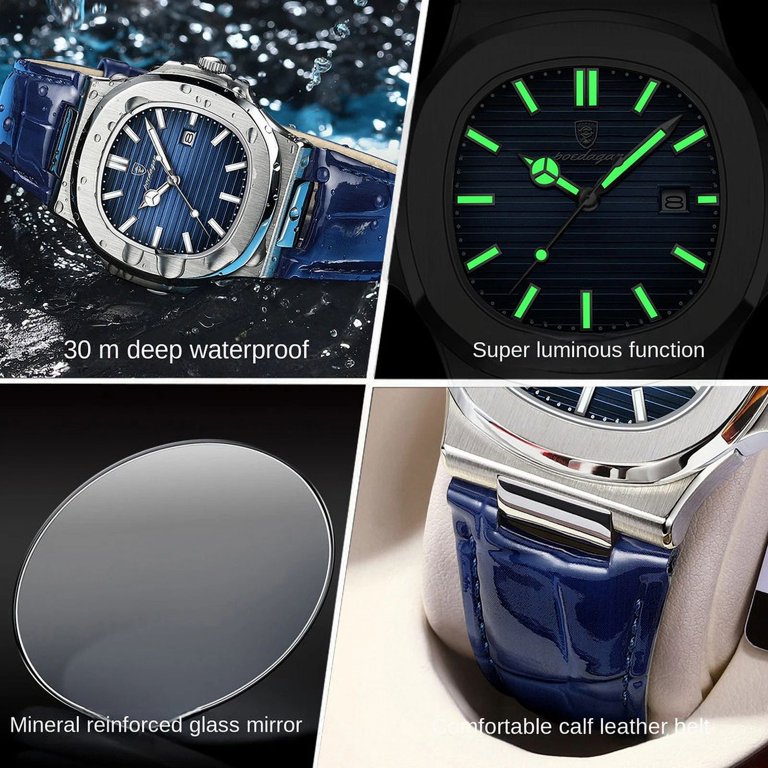 Reloj de Cuarzo Luminoso Impermeable