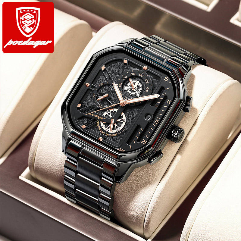 Reloj de Cuarzo Multifuncional Impermeable para Hombre