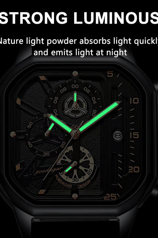 Reloj de Cuarzo Multifuncional Impermeable para Hombre
