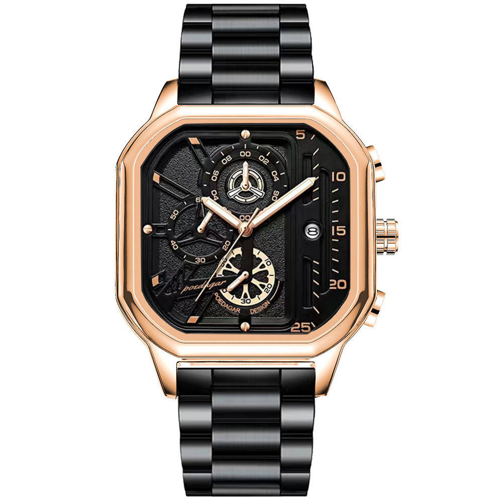Reloj de Cuarzo Multifuncional Impermeable para Hombre