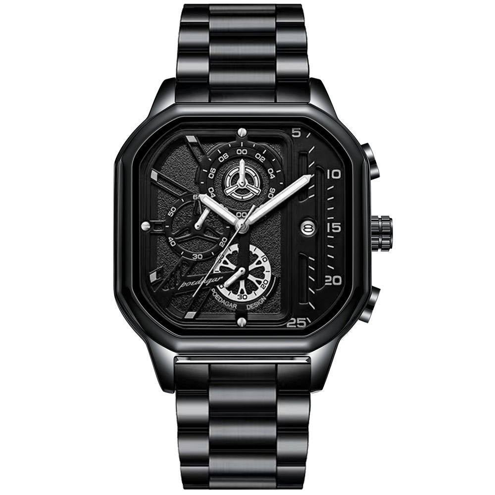 Reloj de Cuarzo Multifuncional Impermeable para Hombre