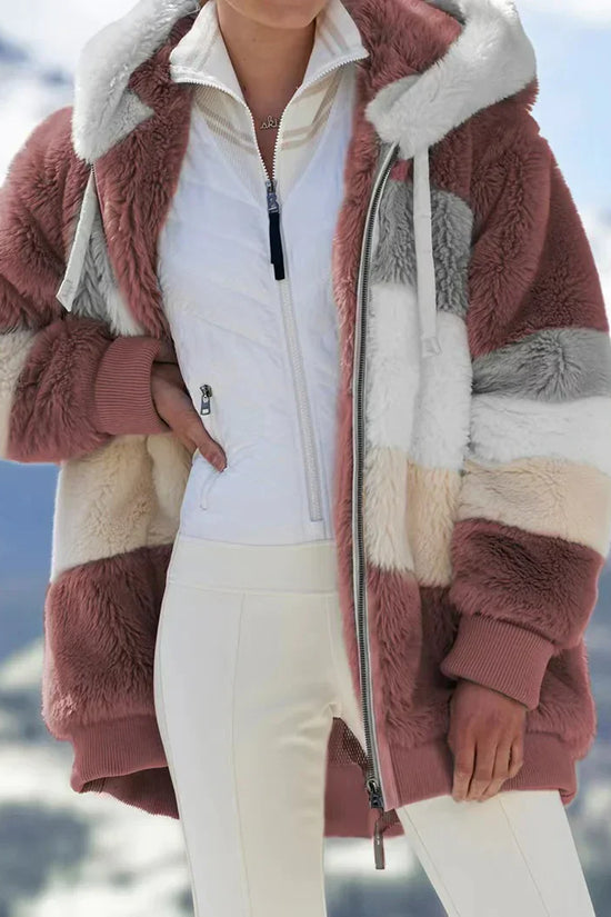Chaqueta Holgada con Capucha para Mujer