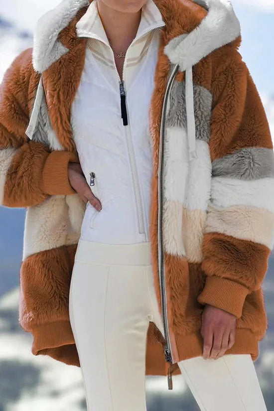 Chaqueta Holgada con Capucha para Mujer