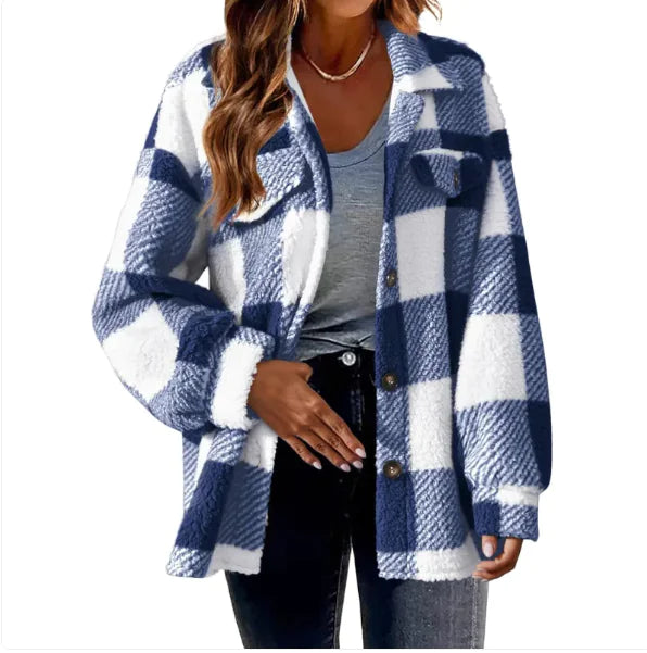 Chaqueta de Lana a Cuadros Chic Comfort