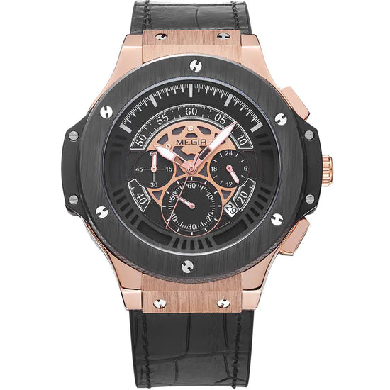 Reloj de Cuarzo Multifuncional Impermeable para Hombres