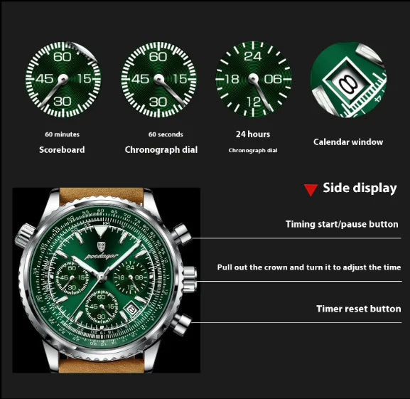 Reloj de Cuarzo correa de Cuero