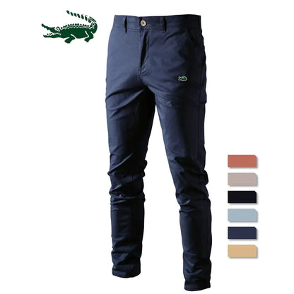 Pantalón Slim Fit de Color Sólido para Hombre