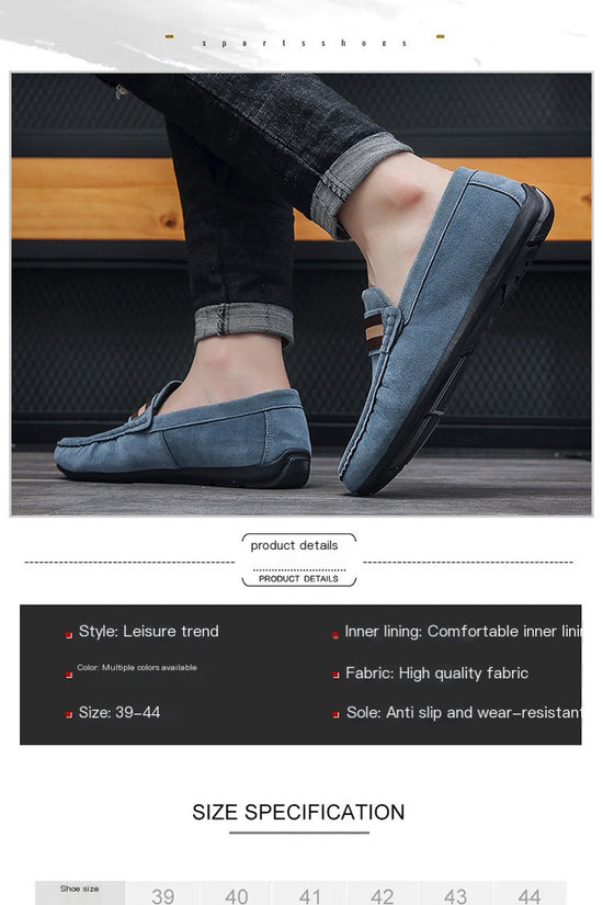 Mocasines Sin Cordones para Hombre de Suela Blanda y Estilo Casual