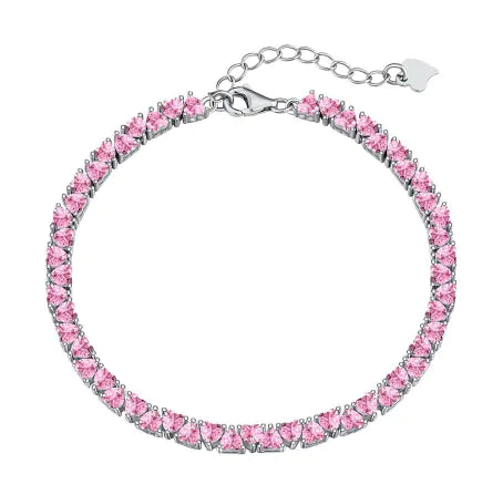 Pulsera de Hip Hop de Plata de Ley S925 con Circonita