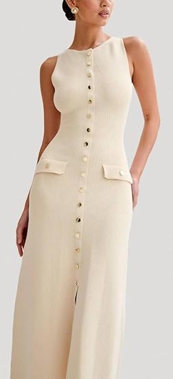 Vestidos Elegantes de Punto Largo