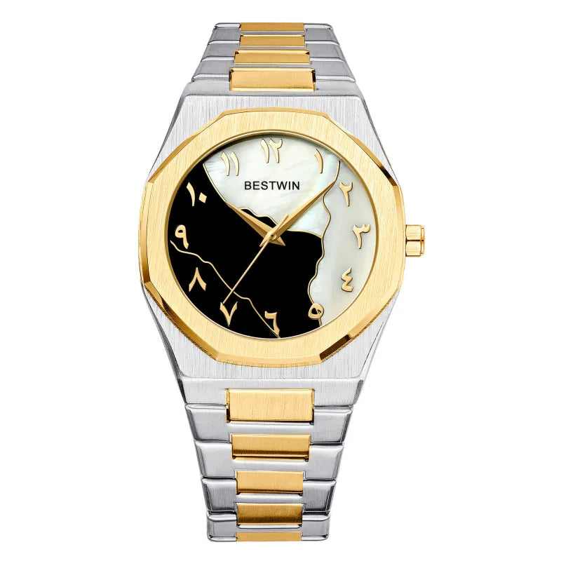 Reloj de Cuarzo con Correa de Acero Simple