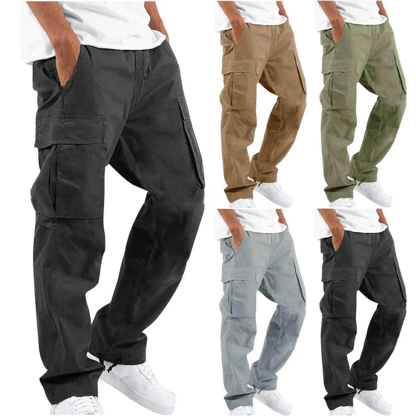 Pantalones Casuales Multibolsillos: Estilo y Funcionalidad