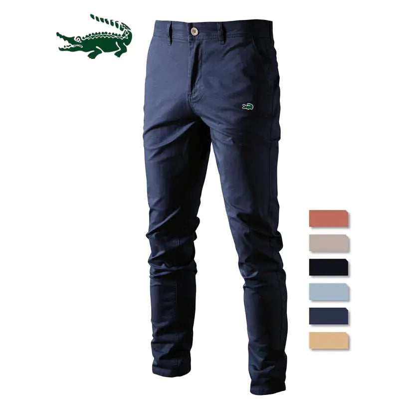 Pantalón Slim Fit de Color Sólido para Hombre