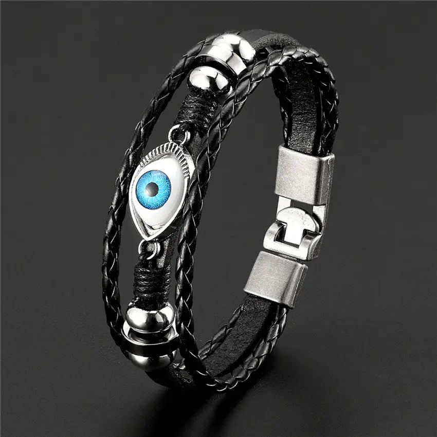 Pulsera Multicapa del Ojo Turco