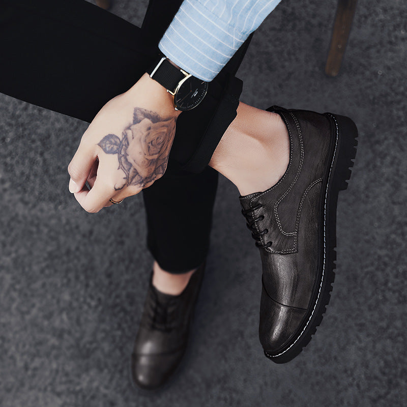 Zapatos Casuales de Cuero para Hombres a la Moda - Diseño Transpirable