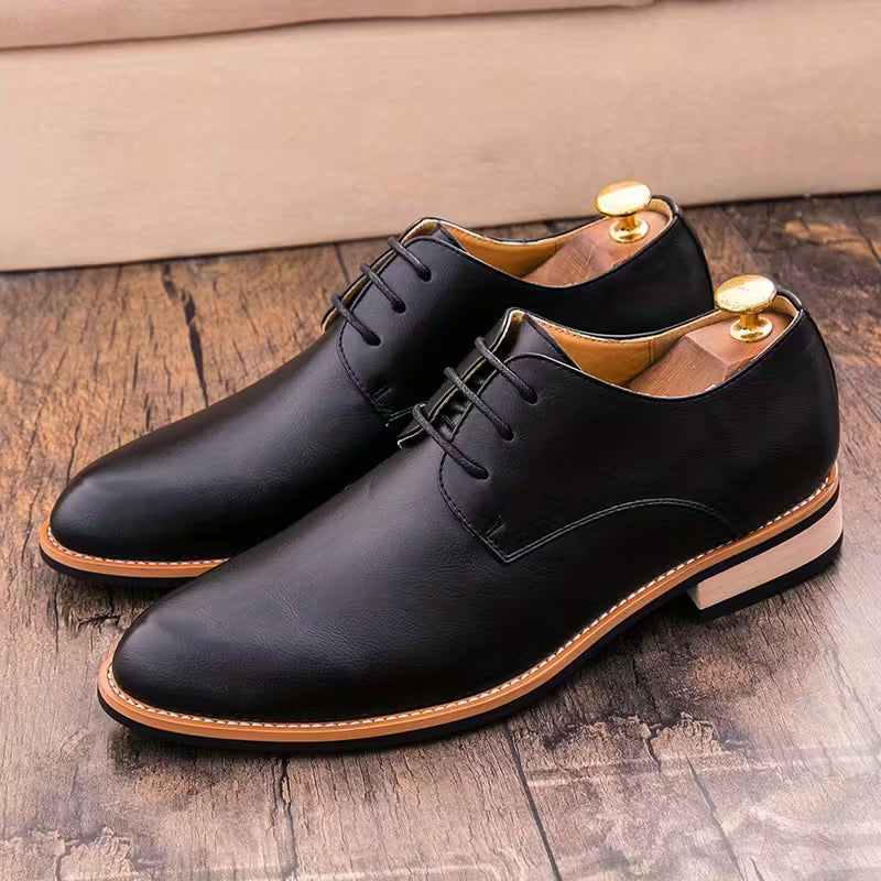 Zapatos Casuales de Cuero Transpirables para Hombre