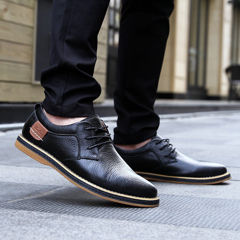 Zapatos de Vestir de Cuero Casual para Hombre - Estilo Británico