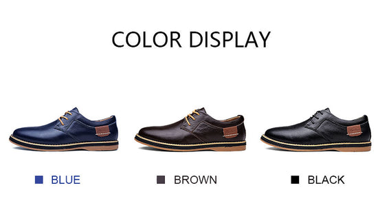 Zapatos de Vestir de Cuero Casual para Hombre - Estilo Británico