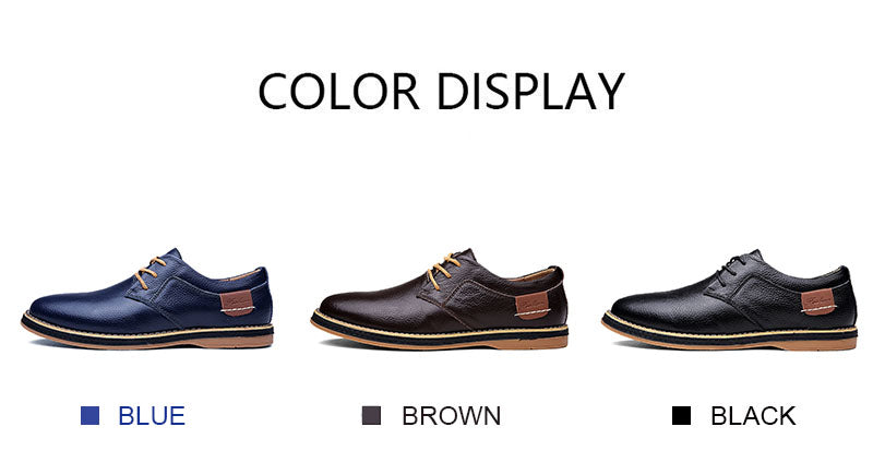 Zapatos de Vestir de Cuero Casual para Hombre - Estilo Británico