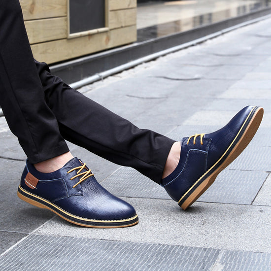Zapatos de Vestir de Cuero Casual para Hombre - Estilo Británico