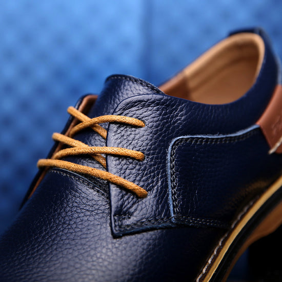 Zapatos de Vestir de Cuero Casual para Hombre - Estilo Británico