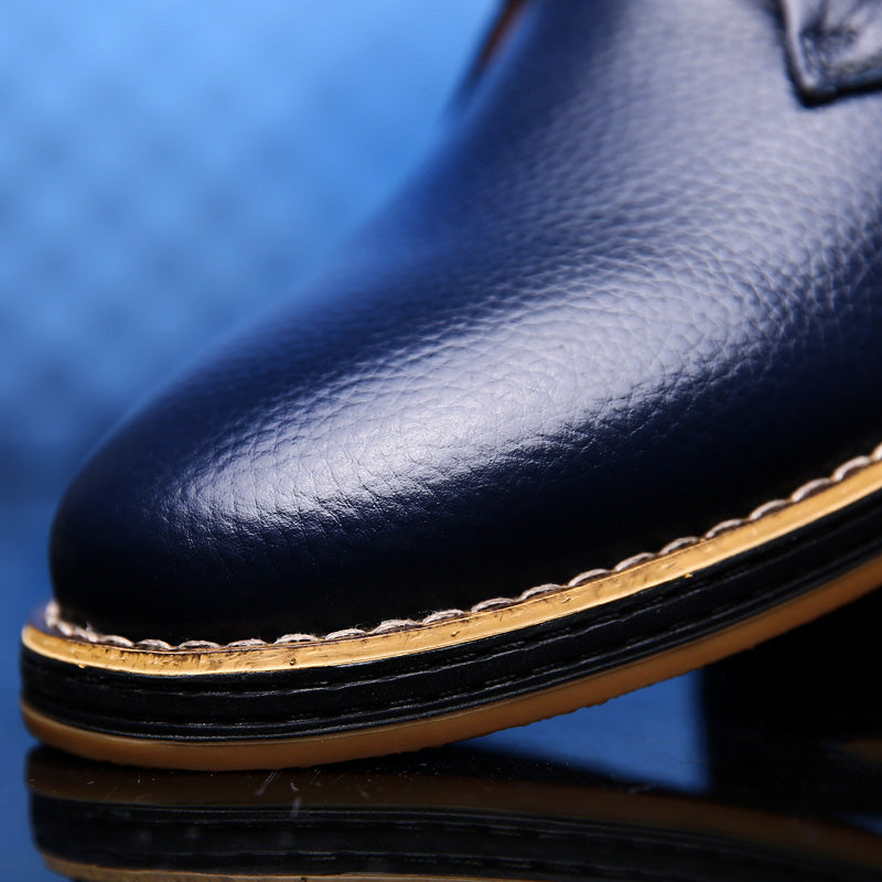 Zapatos de Vestir de Cuero Casual para Hombre - Estilo Británico