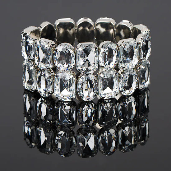 Pulsera de Moda Clásica Todo-Partido de Lujo con Estrás