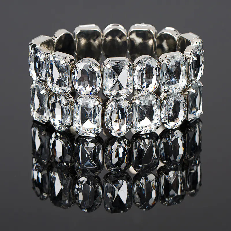 Pulsera de Moda Clásica Todo-Partido de Lujo con Estrás
